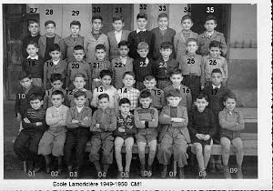 ECOLE LAMORICIERE GARCONS 1949 CM1
